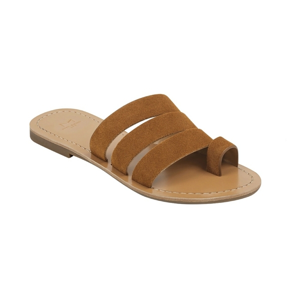 Soft Suede Marc Fisher LTD Slide Sandals - Picture 2 of 8